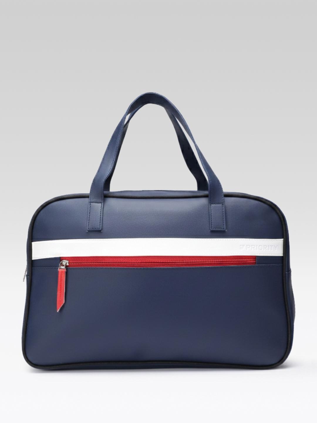 Buy Priority Striped Large Duffel Bag - - Accessories for Unisex