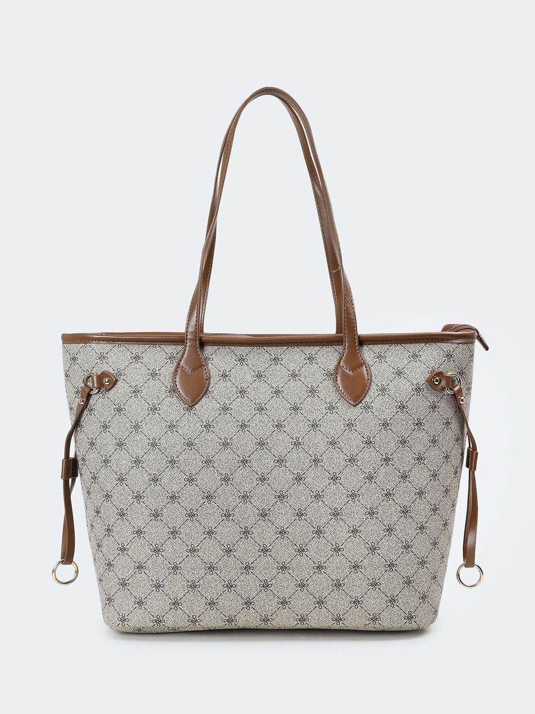 Buy Max Printed PU Structured Tote Bag - - Accessories for Women