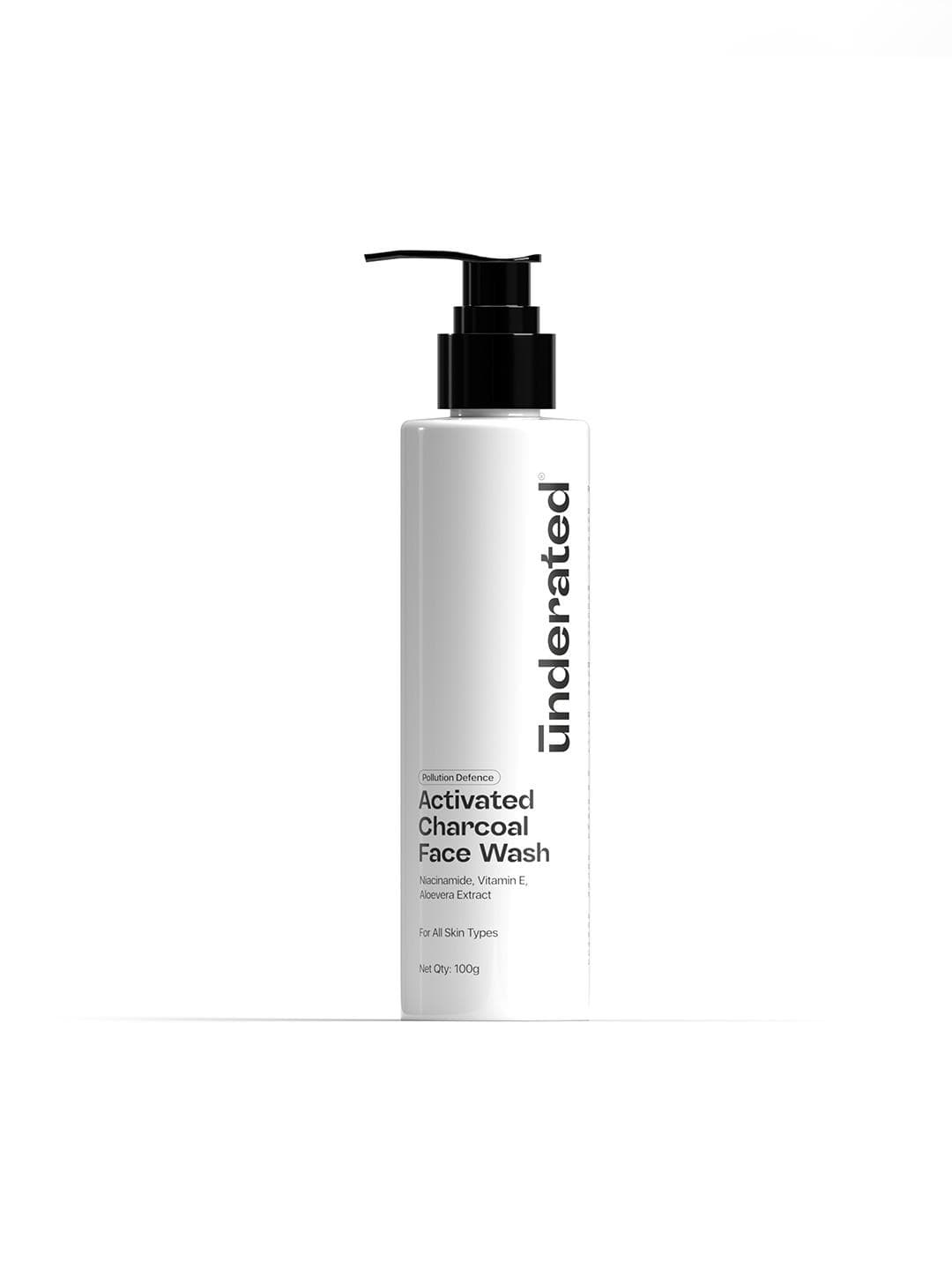 Buy Underated Activated Charcoal Face Wash With Niacinamide For Skin Hydration 100 G - - Personal Care for Unisex