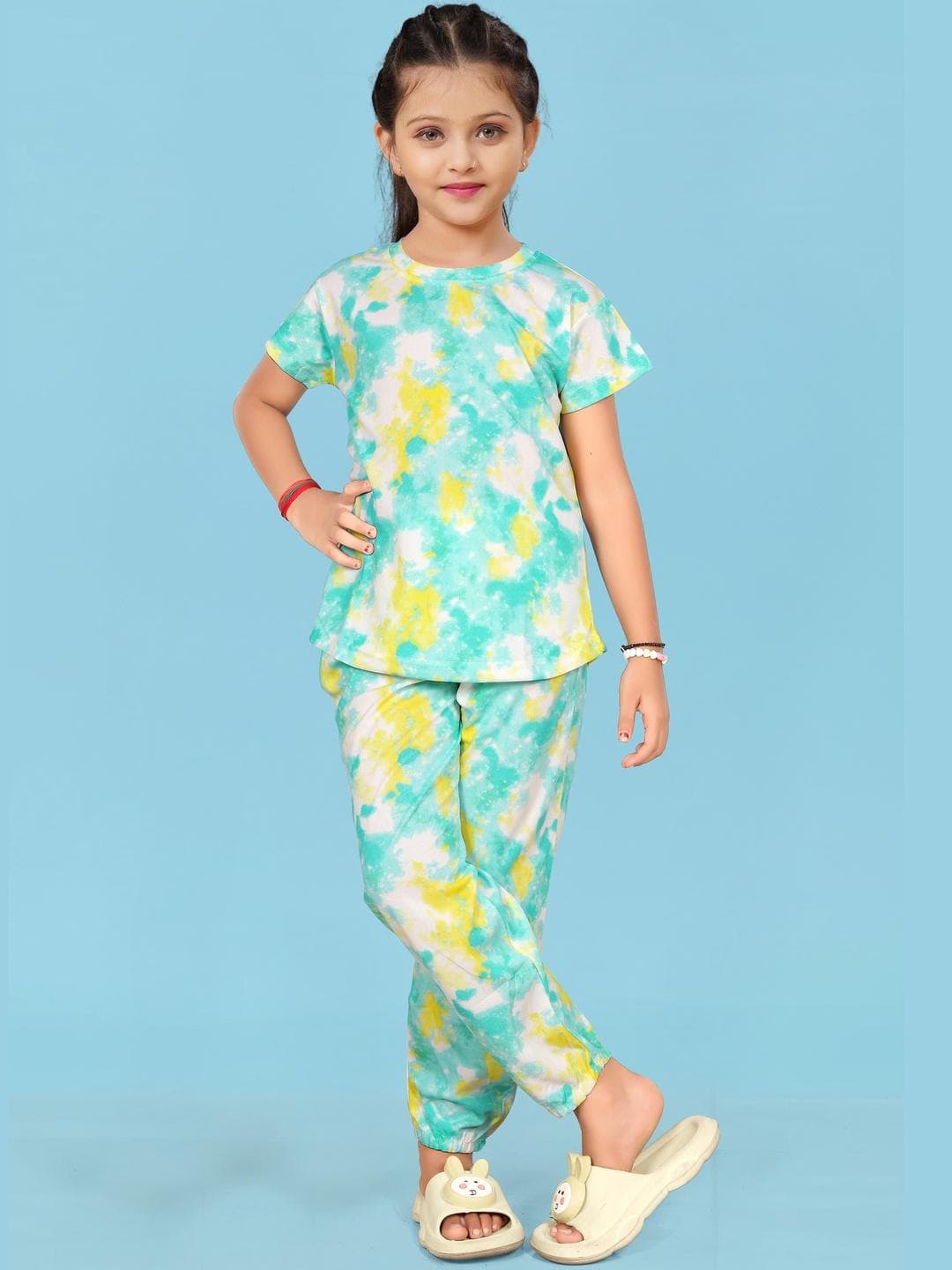 LITBABY Girls Printed Maxi Nightdress