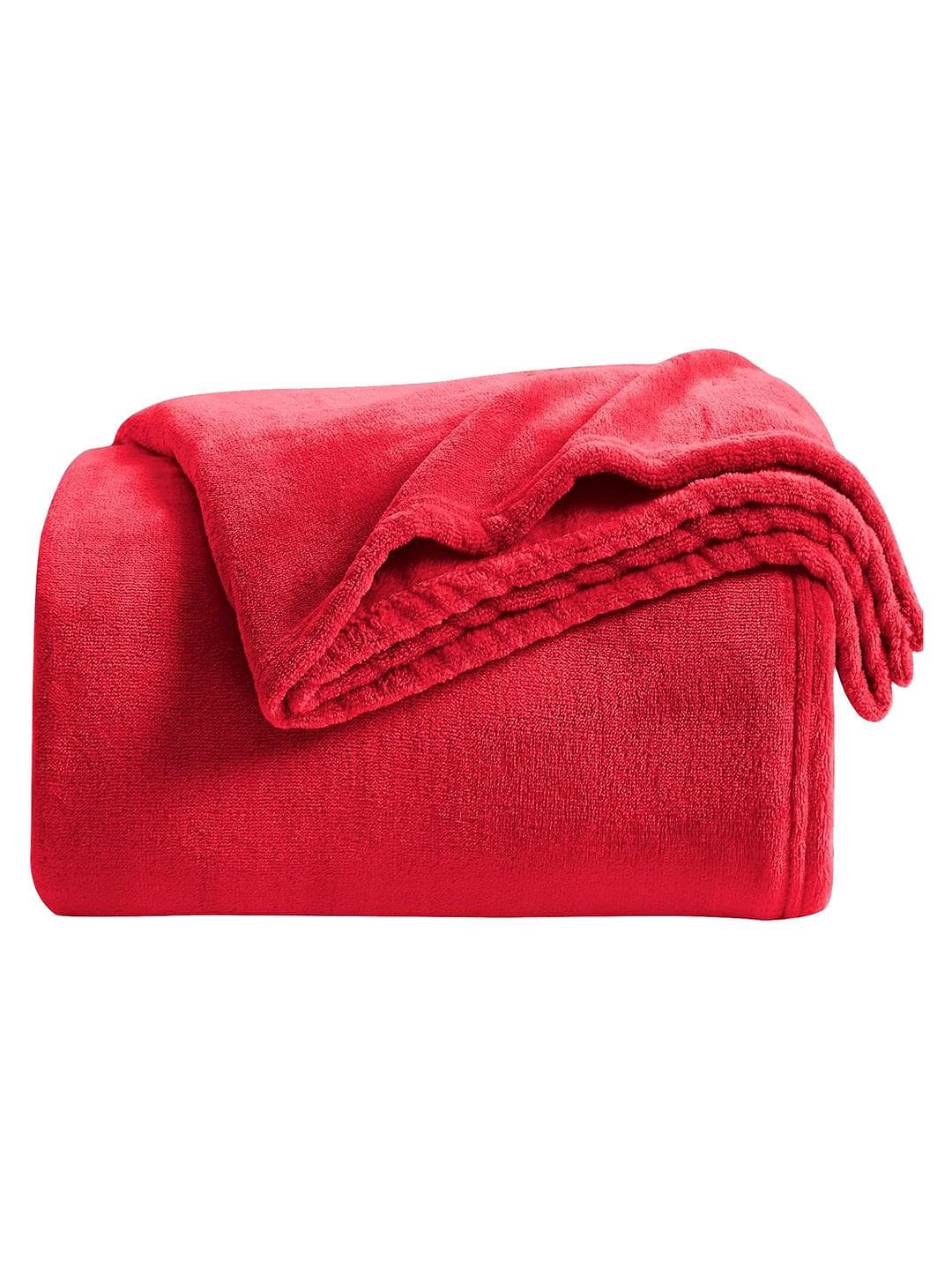 Buy Cortina Red 350 GSM Solid Double AC Blanket - - Home for Unisex