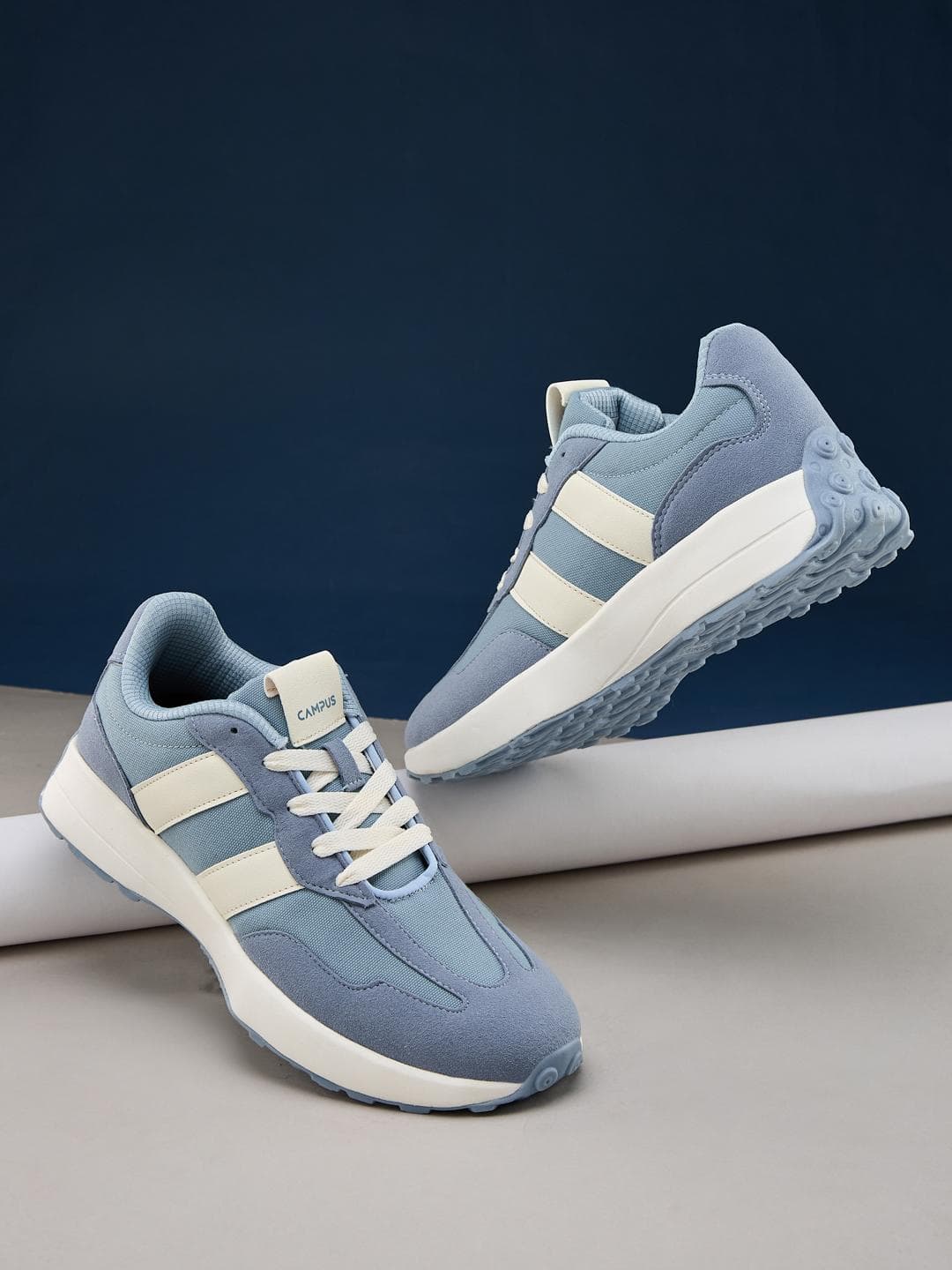 Campus Men BRISK Colourblocked Lace-Ups Sneakers