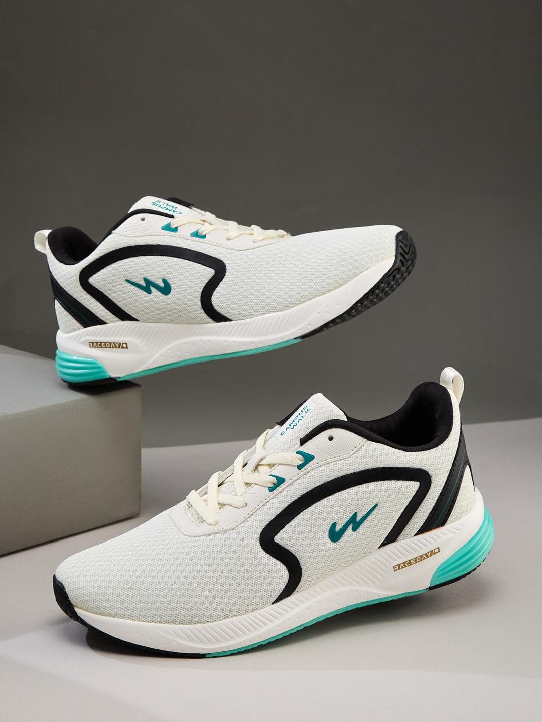 Buy Campus Men CAMP KARL White Mesh Running Shoes - - Footwear for Men