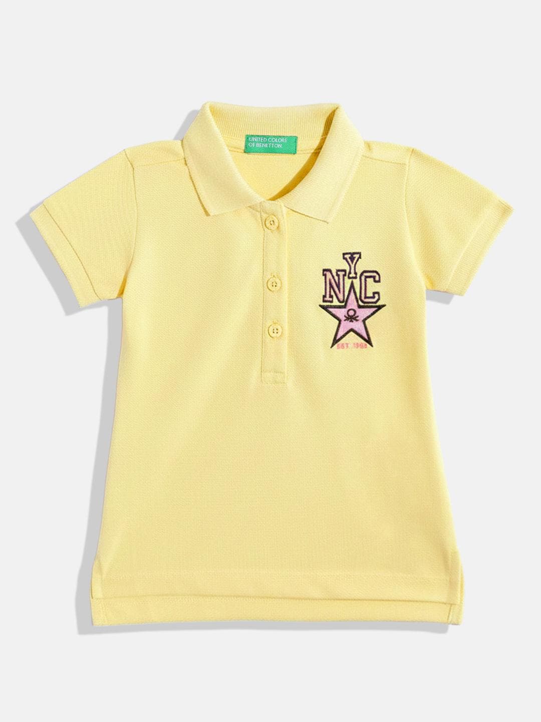 United Colors of Benetton Girls Polo Collar T-shirt