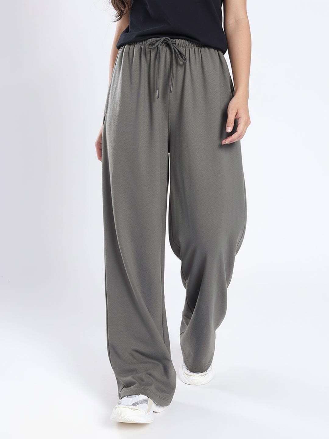 glitchez Women Wide Leg Track Pants