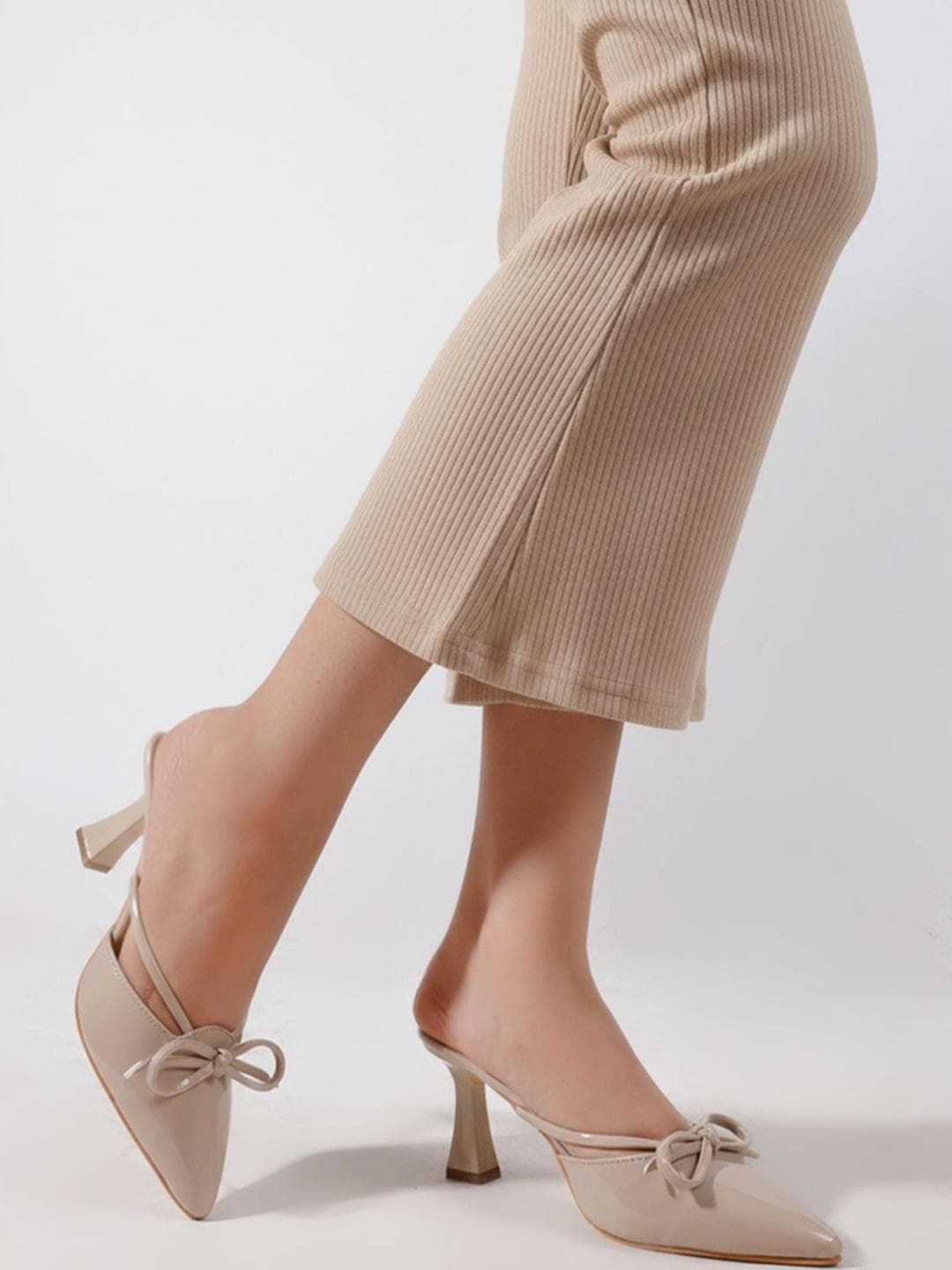 CHINRAAG Party Block Mules with Bows