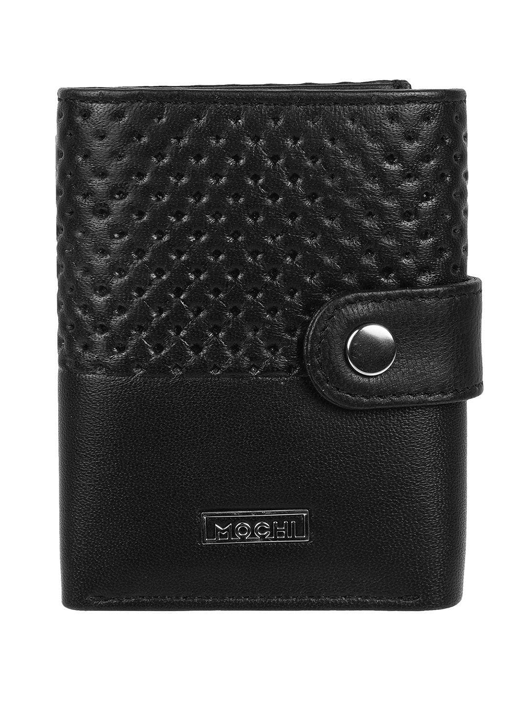 Buy Mochi Men Textured Cut Work Leather Two Fold Wallet - - Accessories for Men