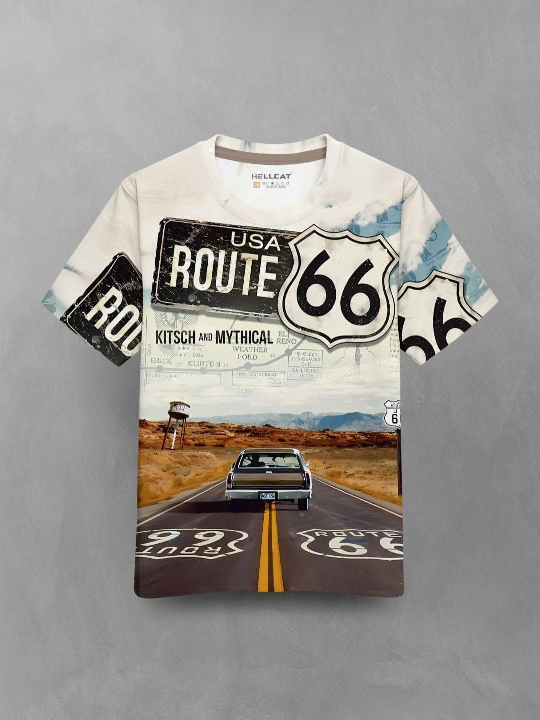 HELLCAT Boys Graphic Printed Round Neck T-shirt