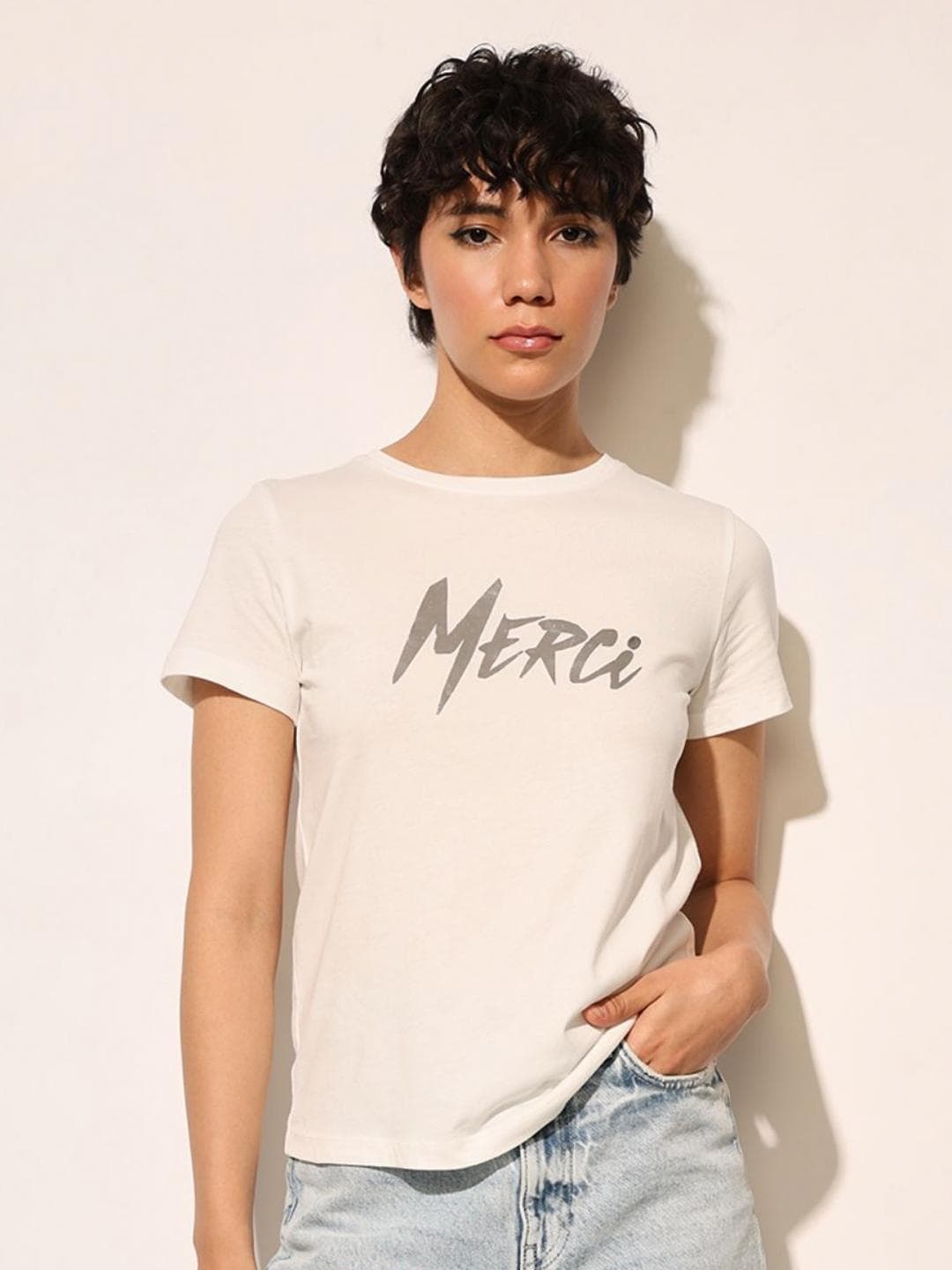 ONLY Women Typography Printed T-shirt