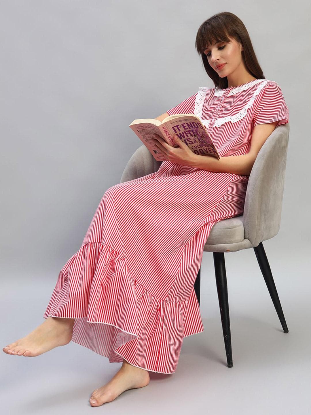 SEPHANI Printed Maxi Nightdress