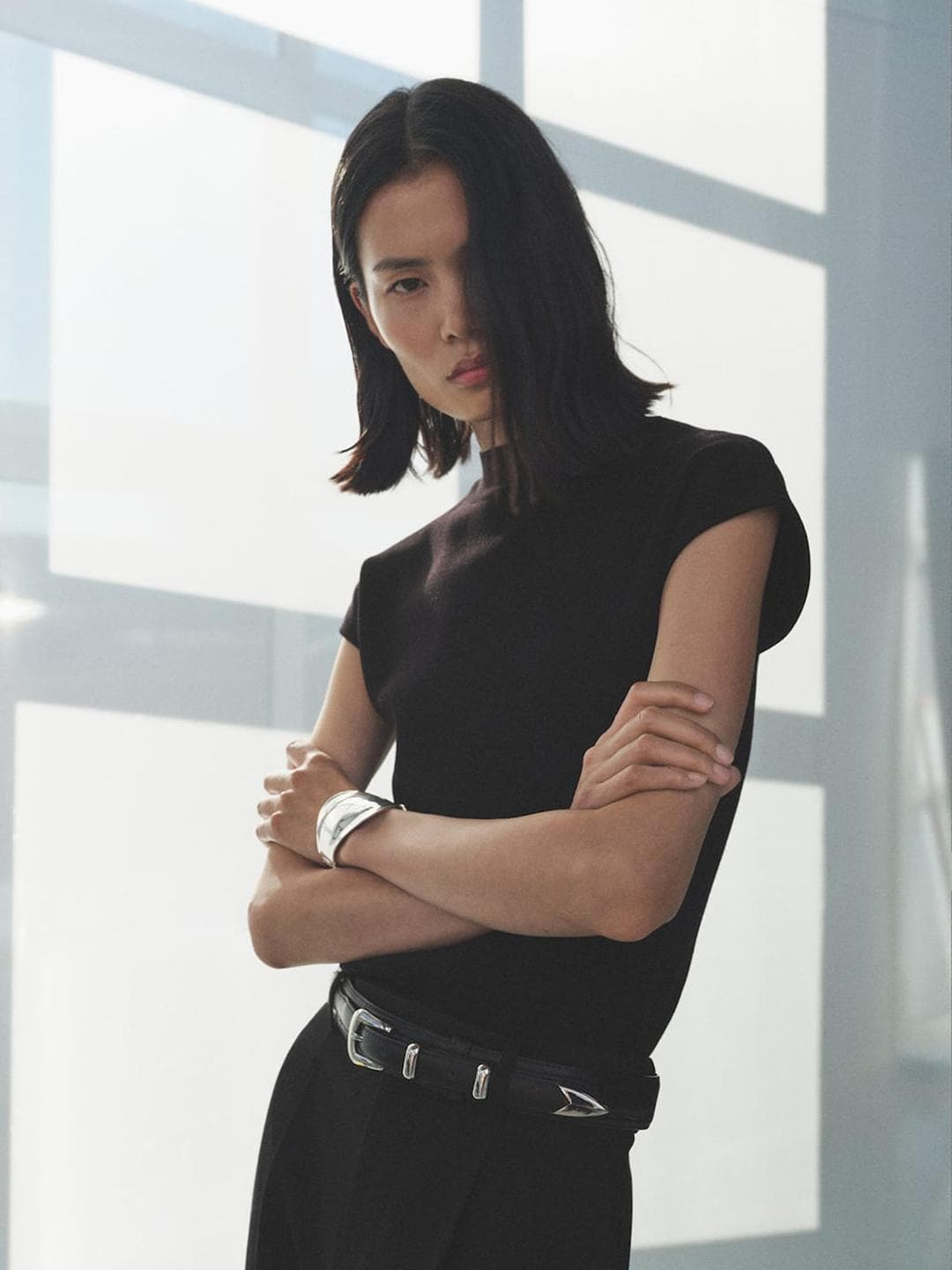 MANGO Extended Sleeve High-Neck Pullover