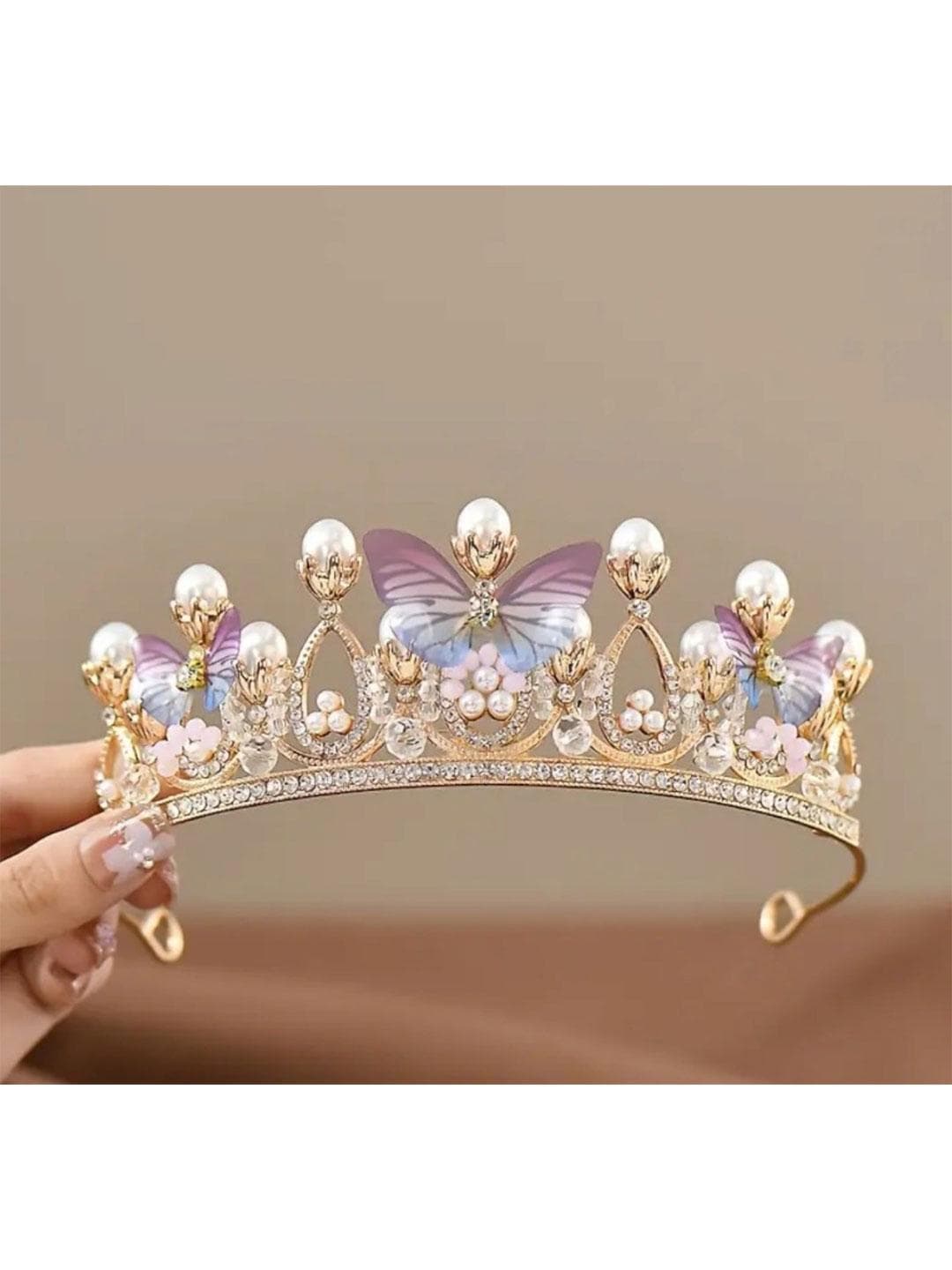 JEWILLEY Girls Embellished Tiara