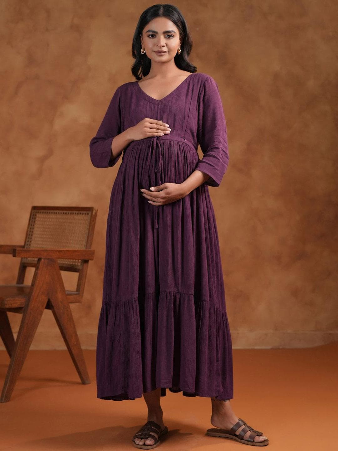 Buy Anayna Fit & Flared Maternity Ethnic Dresses - - Apparel for Women