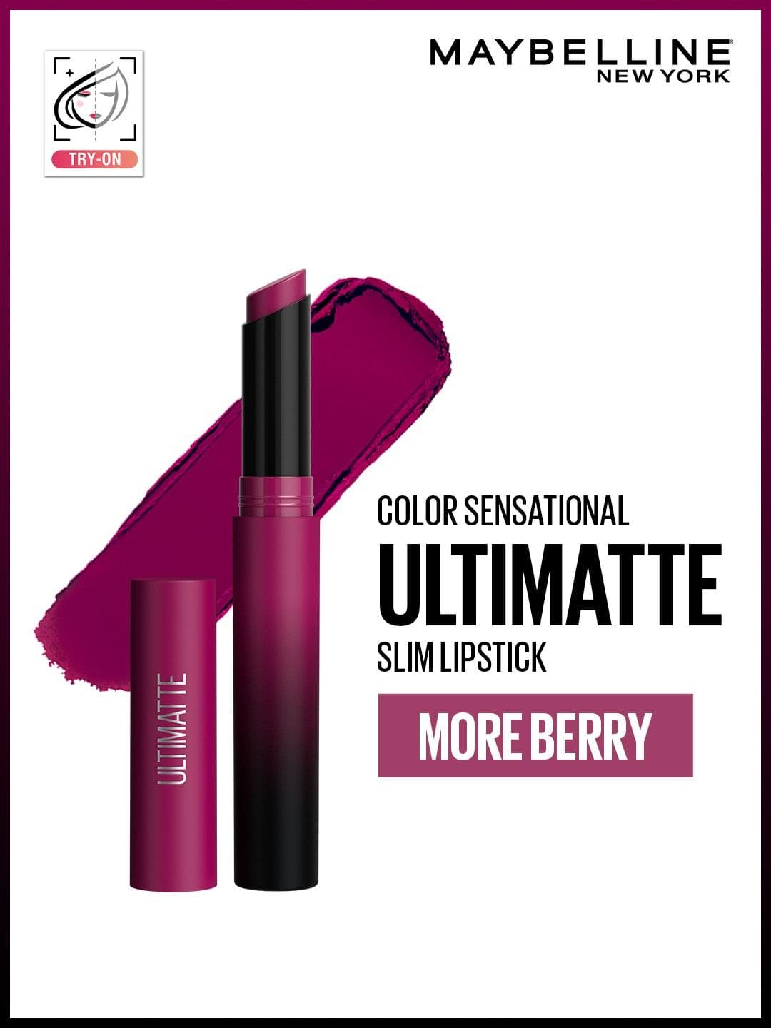 Buy Maybelline New York Color Sensational Ultimatte Slim Lipstick More Berry - - Personal Care for Women