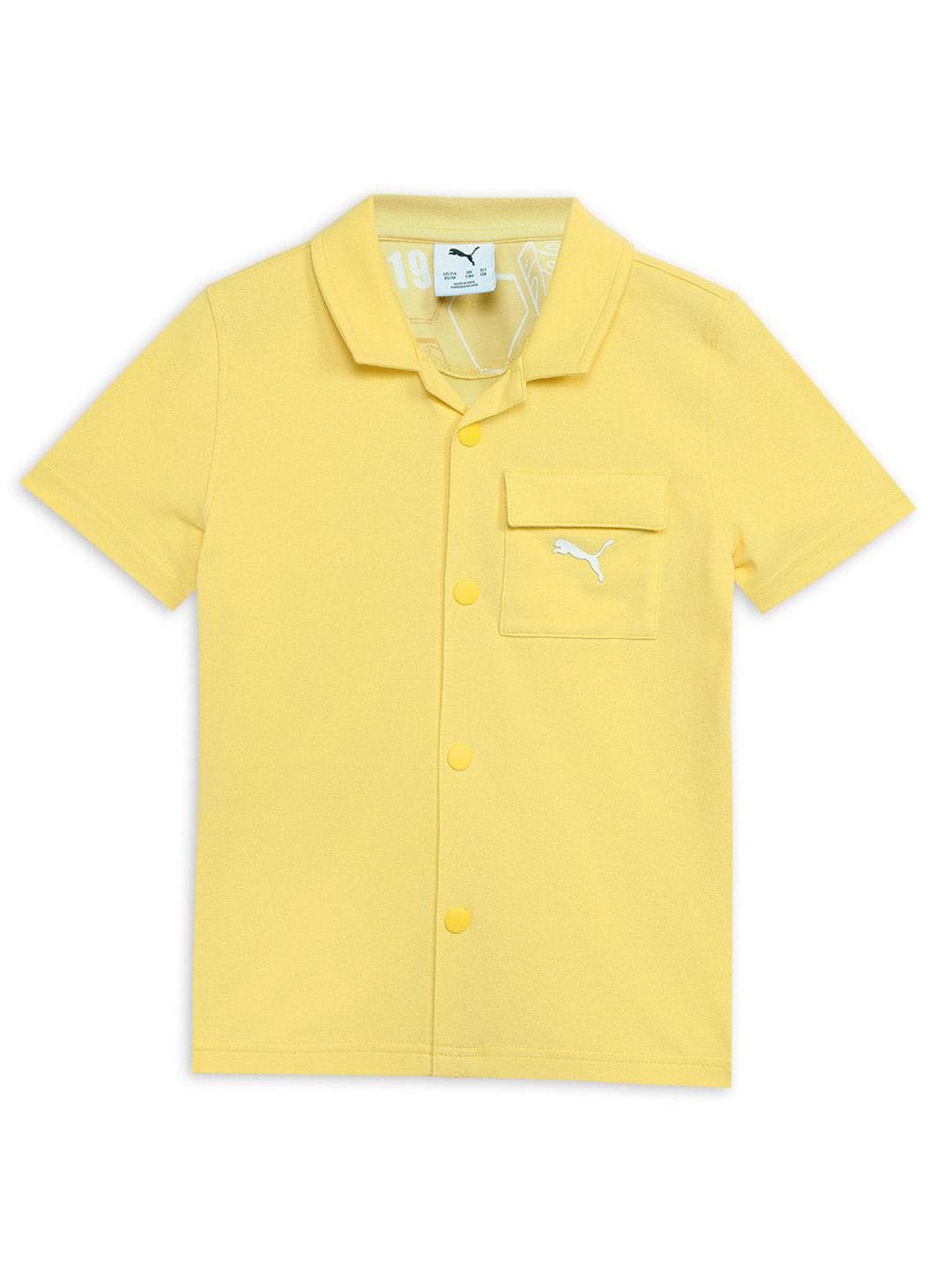 Puma Premium Ess Boys Knitted Pure Cotton Short Sleeve Shirt