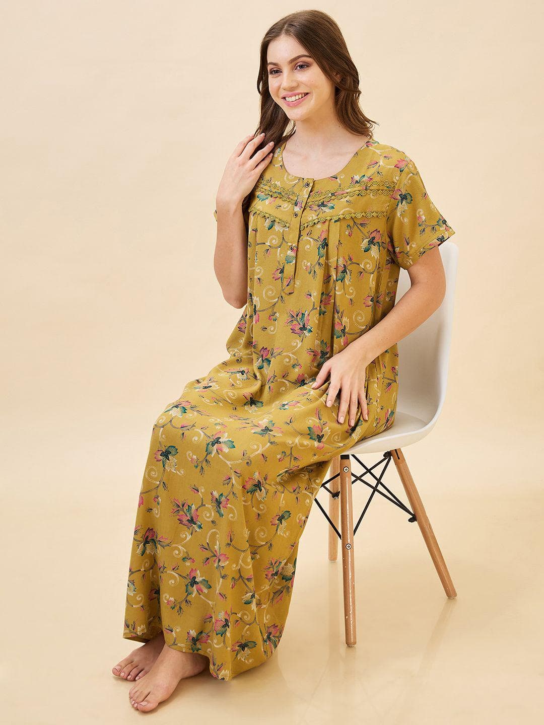 AV2 Printed Maxi Nightdress