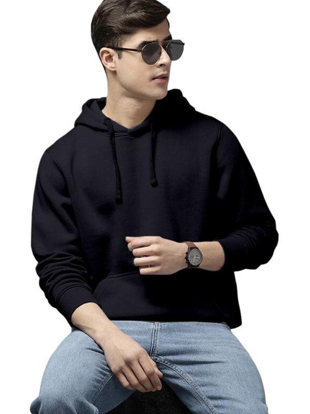 WOOSTRO Men Hooded Cotton Sweatshirt