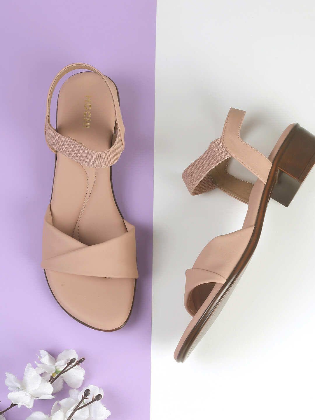 Mochi Embellished Block Sandals with Bows