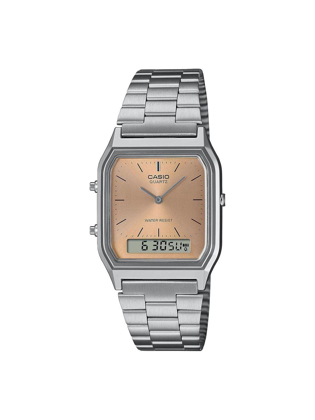 Buy CASIO Unisex Dial & Stainless Steel Cuff Straps Analogue And Digital Chronograph Watch - - Accessories for Unisex