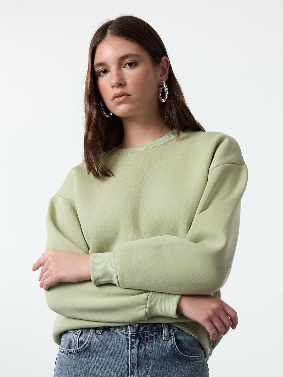 Trendyol Women Round Neck Sweatshirt