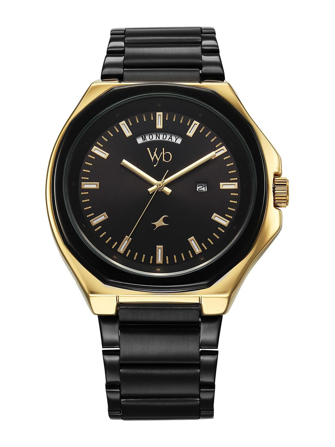 Fastrack Men Dial & Bracelet Style Straps Analogue Watch FV30016KM02