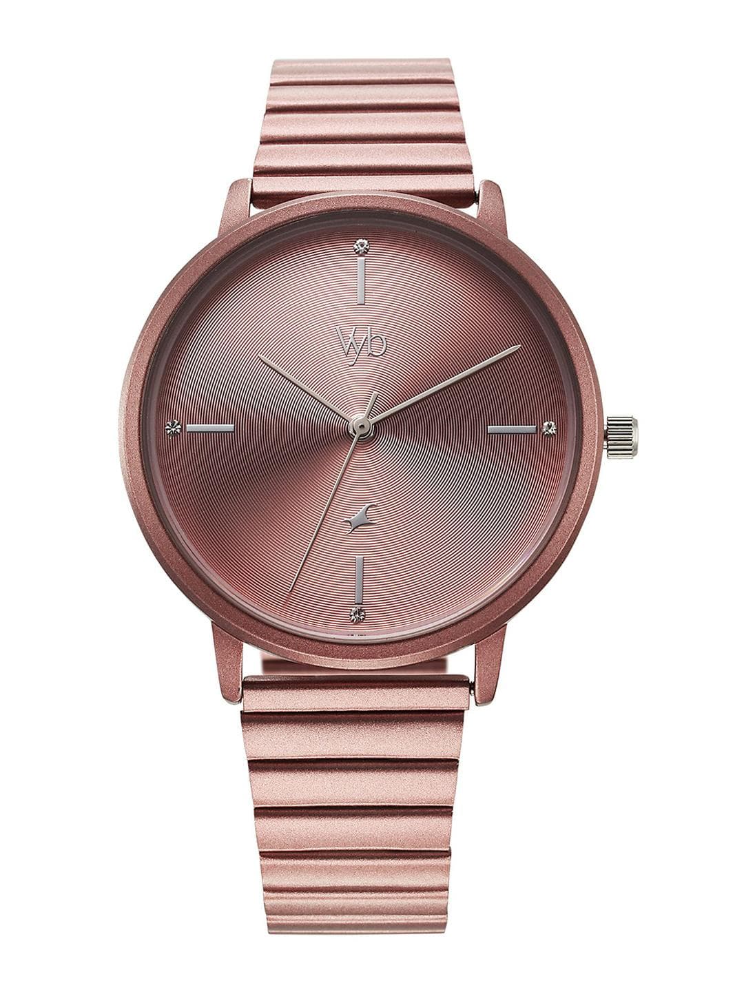 Buy Fastrack Vyb Bliss Women Embellished Dial Quartz Analogue Watch FV60021KM05W - - Accessories for Women