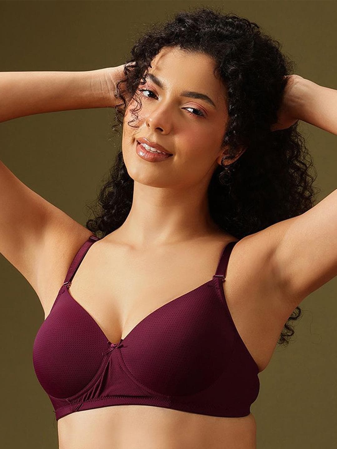 Buy Clovia Women Full Coverage Lightly Padded & Non Wired T Shirt Bra - - Apparel for Women