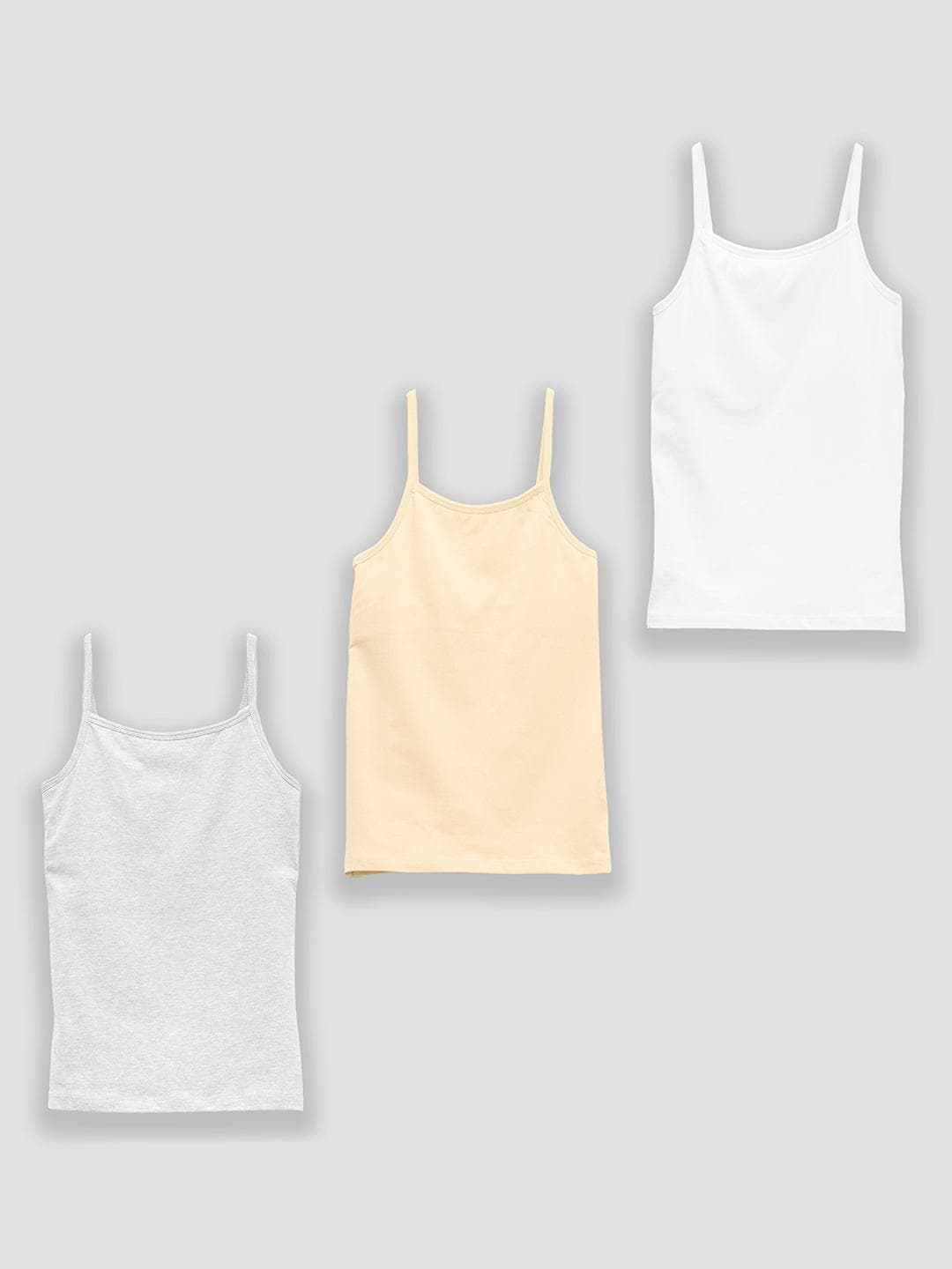 Buy YUV Girls Pack Of 3 Padded Camisoles - - Apparel for Girls