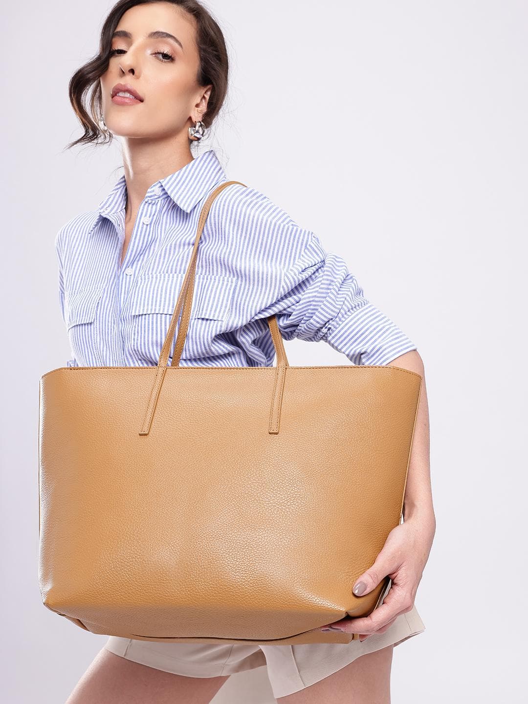 Buy MANGO Textured Oversized Structured Shoulder Bag - - Accessories for Women