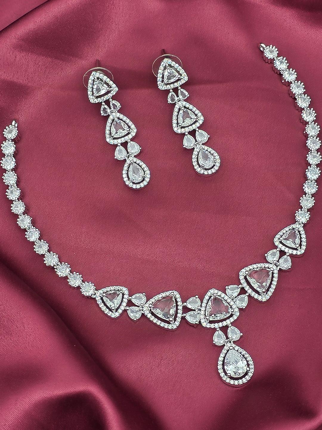 Buy Talish Silver Plated Brass Jewellery Set - - Accessories for Women