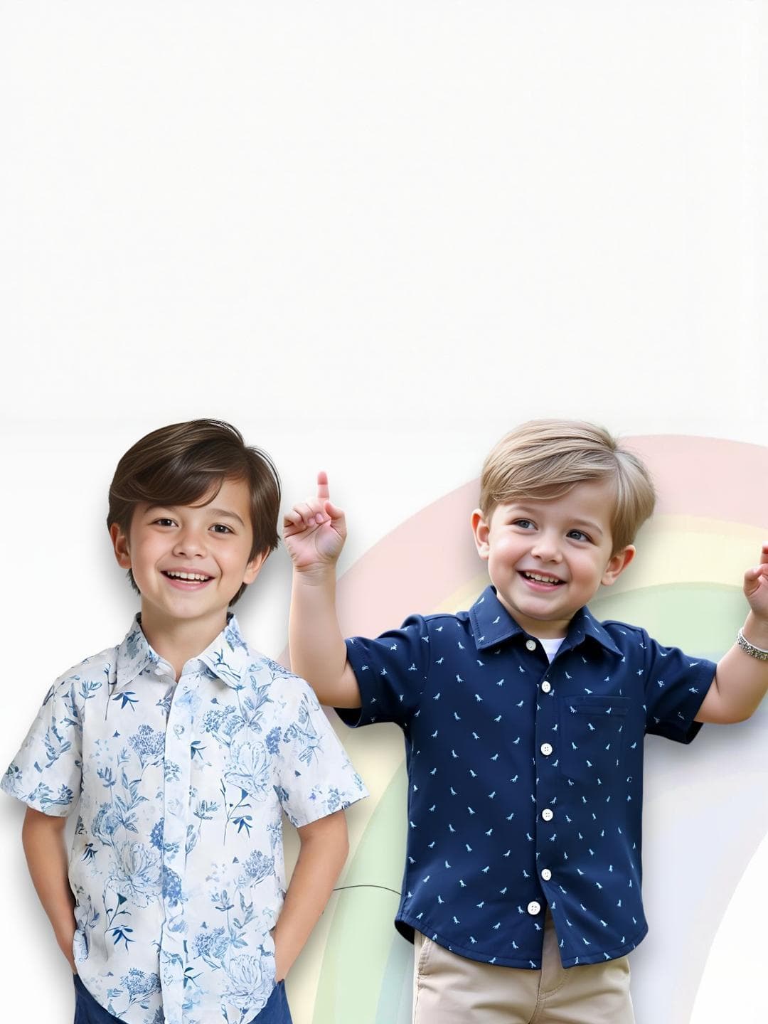 KIDGARB Boys Pack Of 2 Printed Casual Shirts