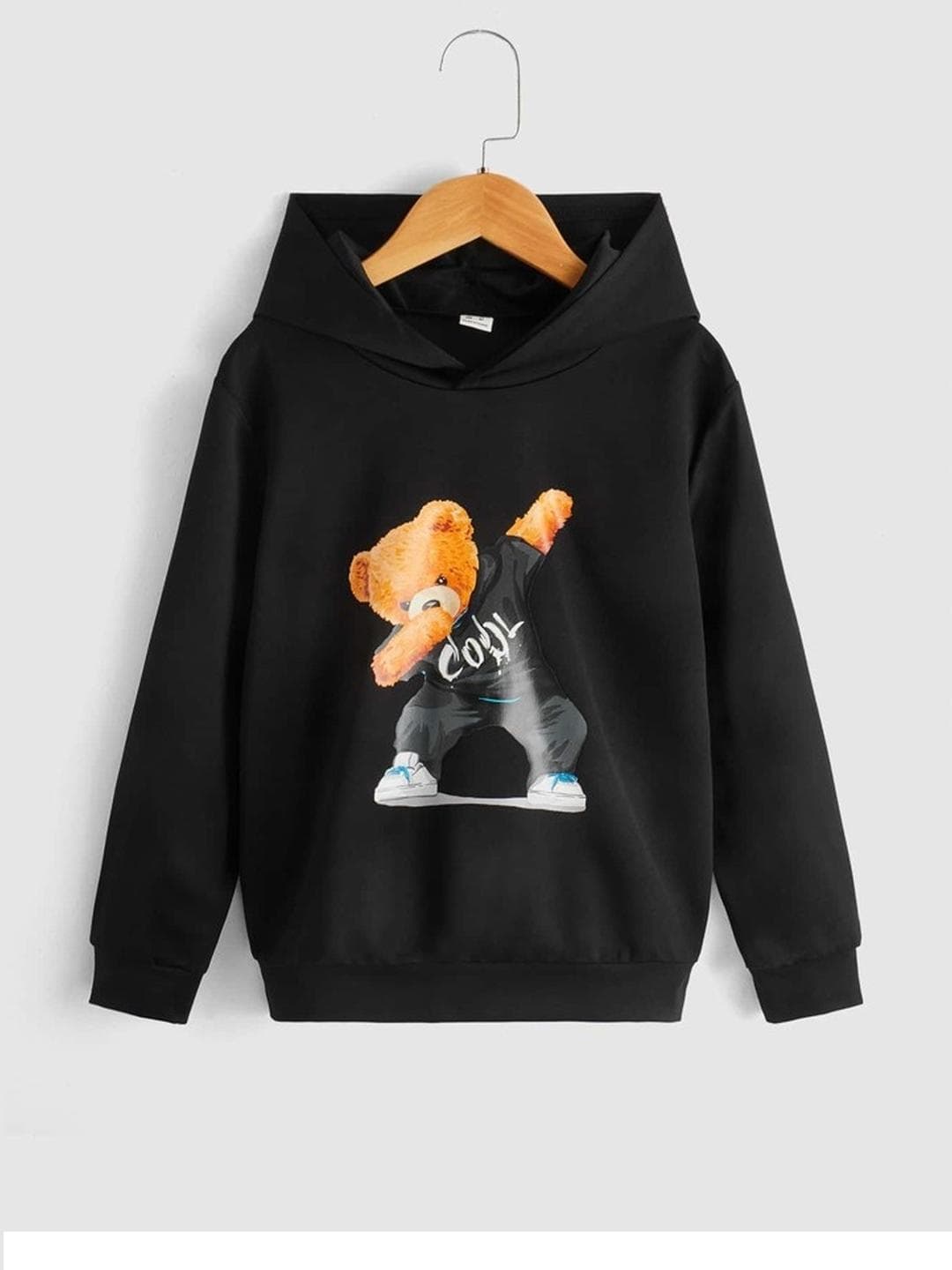 KEESOR Boys Black Cotton Sweatshirts