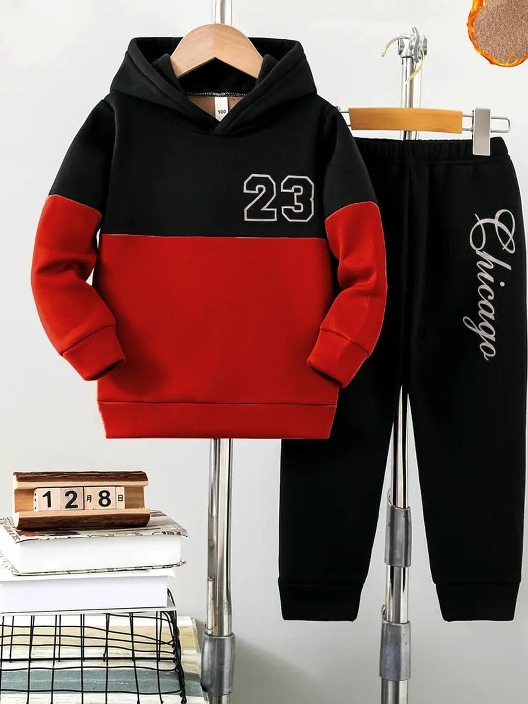 KEESOR Boys Hooded Sweatshirt & Jogger Set