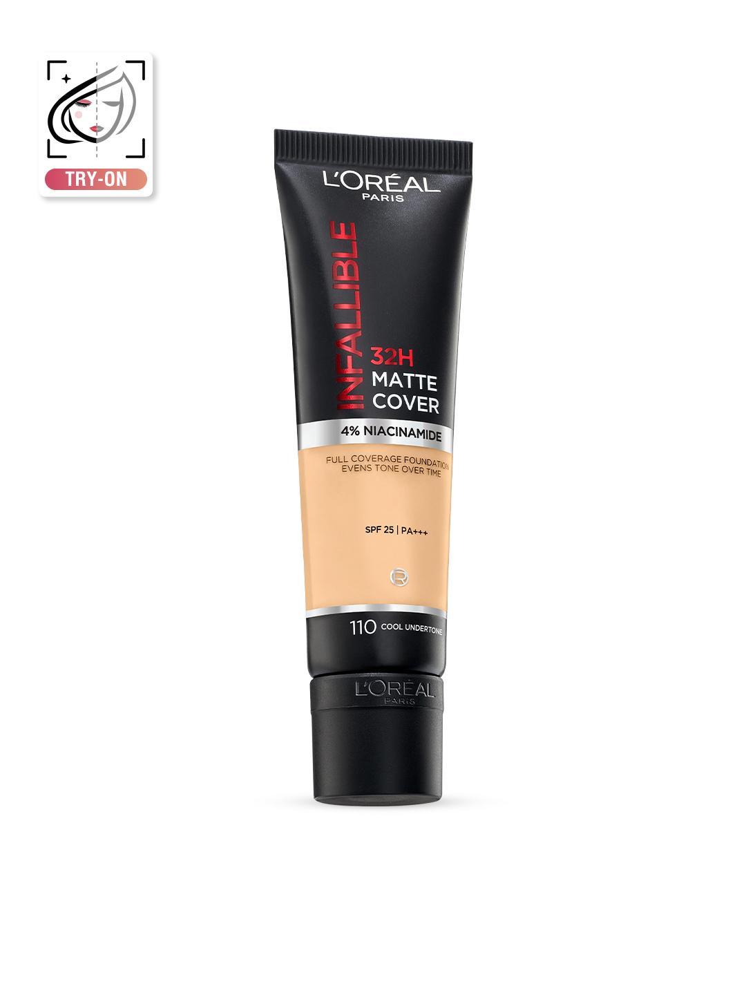 Buy LOreal Paris Infallible 32H Matte Cover Liquid Foundation 110 Cool Undertone 30 Ml - - Personal Care for Women