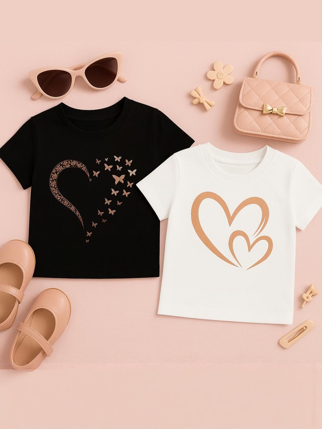 Luke & Lilly Girls Regular Fit Cotton Tshirts