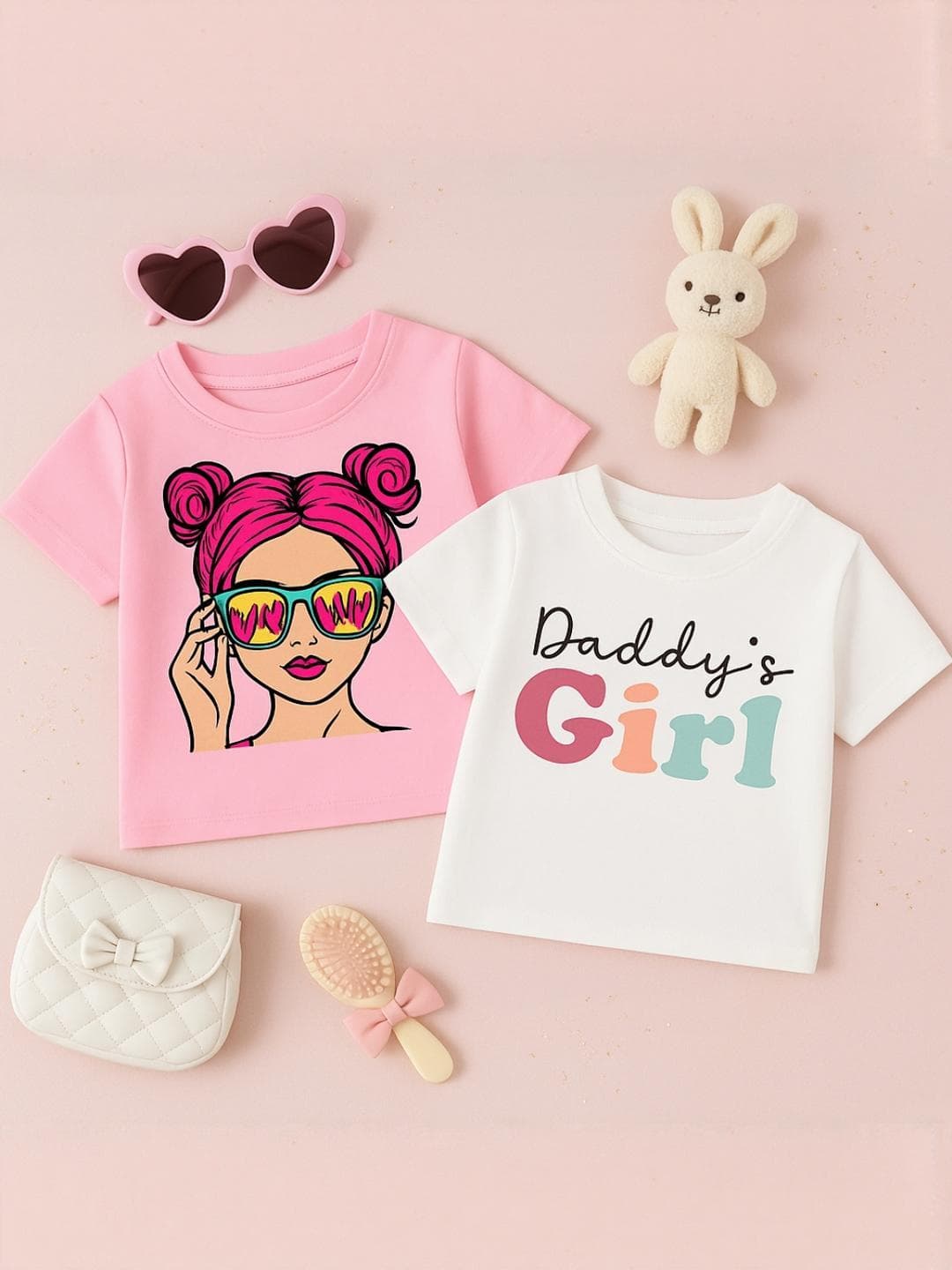 Luke & Lilly Girls Regular Fit Cotton Tshirts