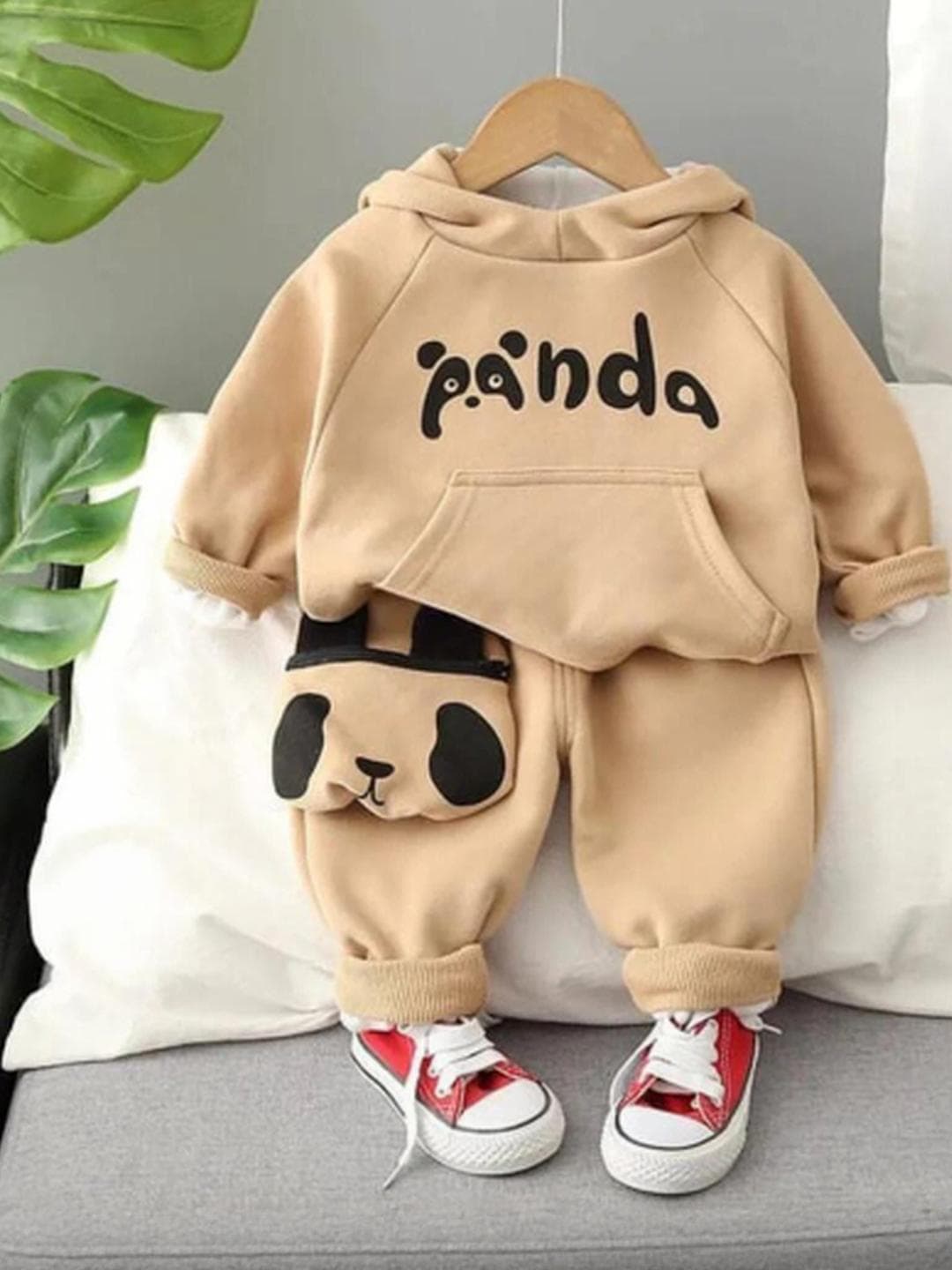 YK Kids Beige Clothing Set