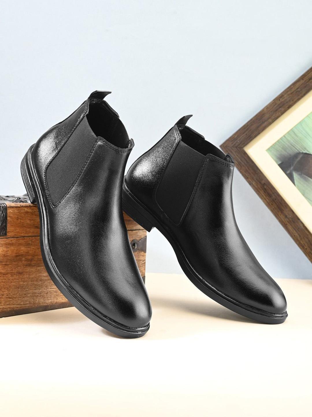 Buy The Roadster Lifestyle Co. Men Round Toe Slip On Chelsea Boots - - Footwear for Men