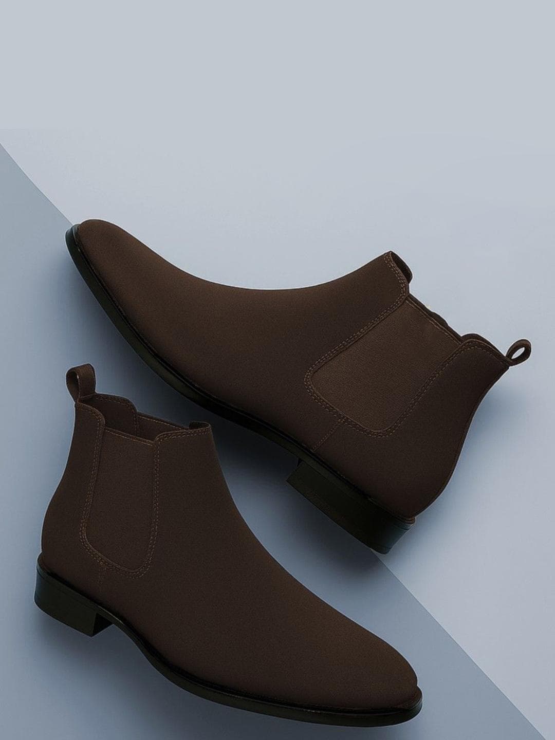 Buy KRAASA Men Round Toe Casual Chelsea Boots - - Footwear for Men