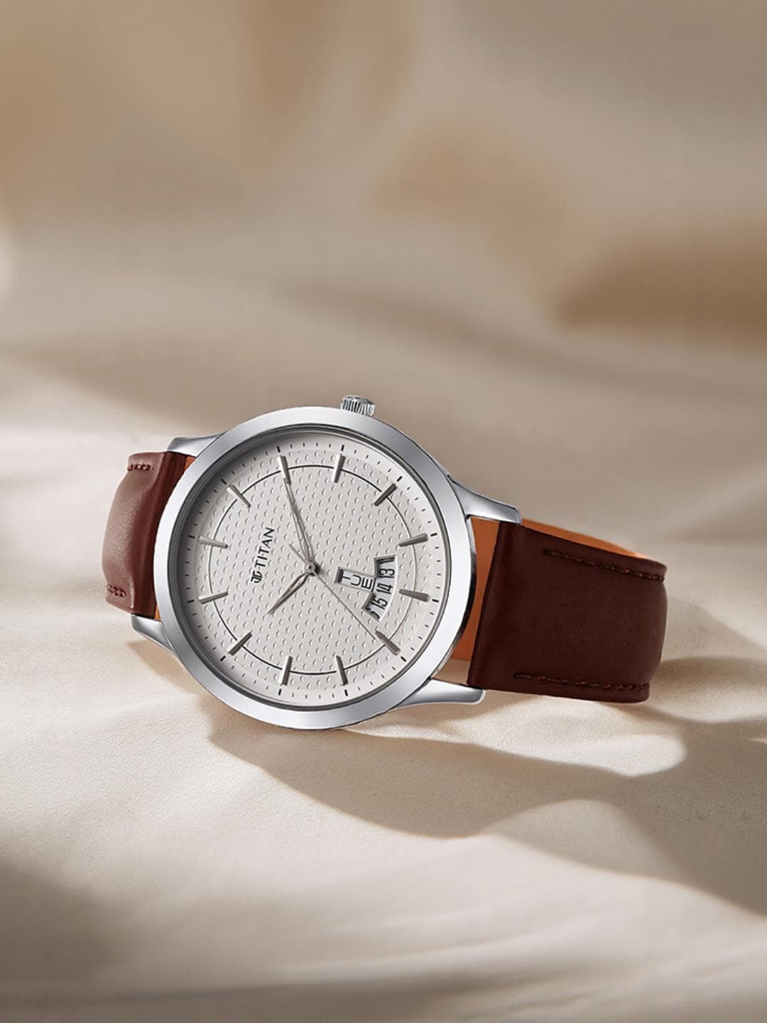 Buy Titan Karishma Quartz Analog With Silver Dial Watch For Men Nt1825sl15 - - Accessories for Men