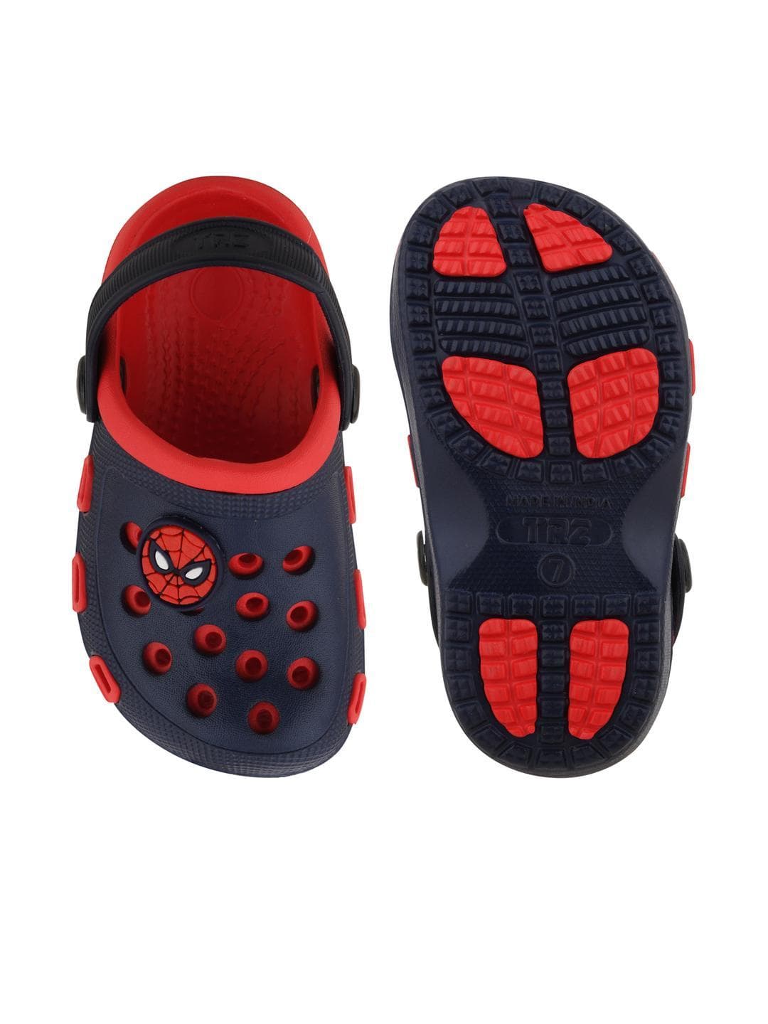 TRZ Kids-Unisex Red Rubber Clogs
