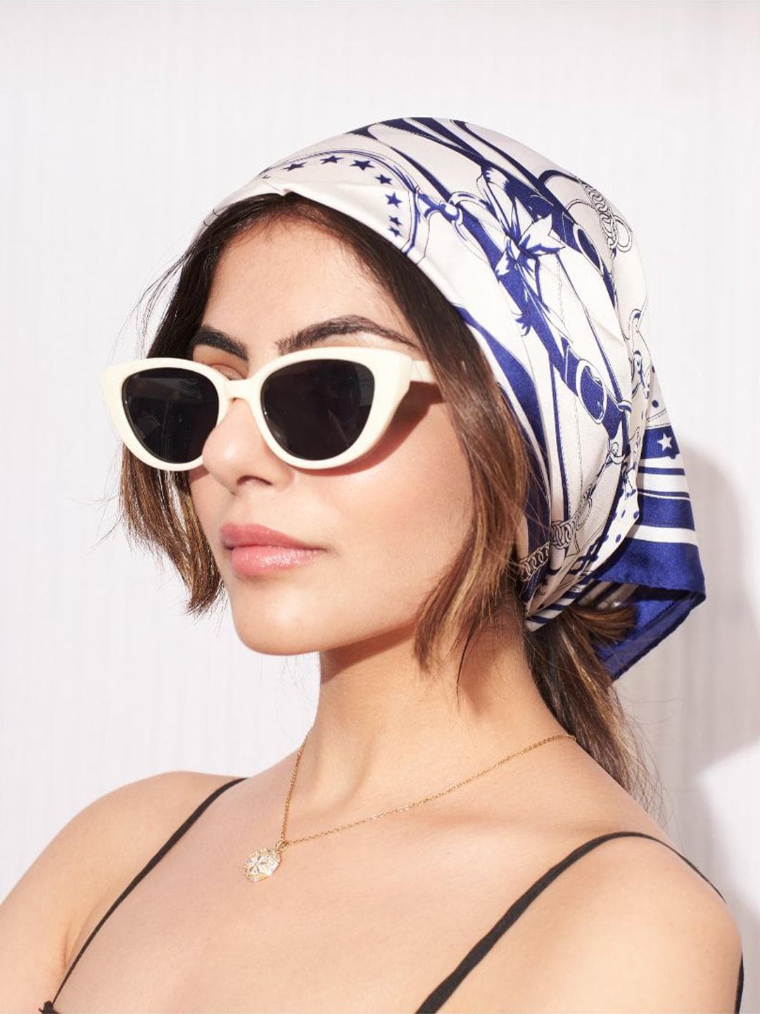 SALTY Women Abstract Printed Tube Scarf
