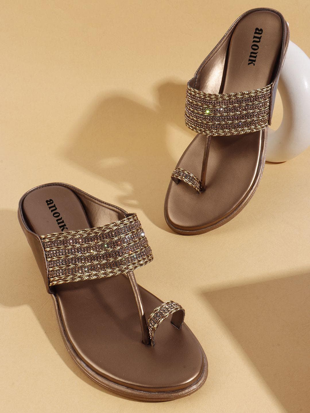 Anouk Women Embellished Wedge Heel Sandals