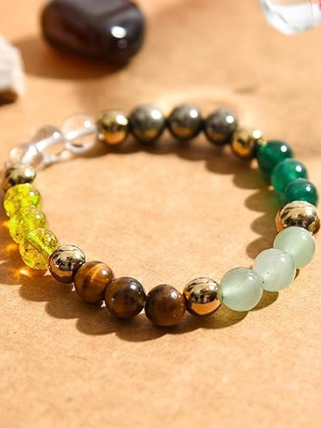 Buy HEALINGGEMS Citrine Beaded Bracelet - - Accessories for Unisex