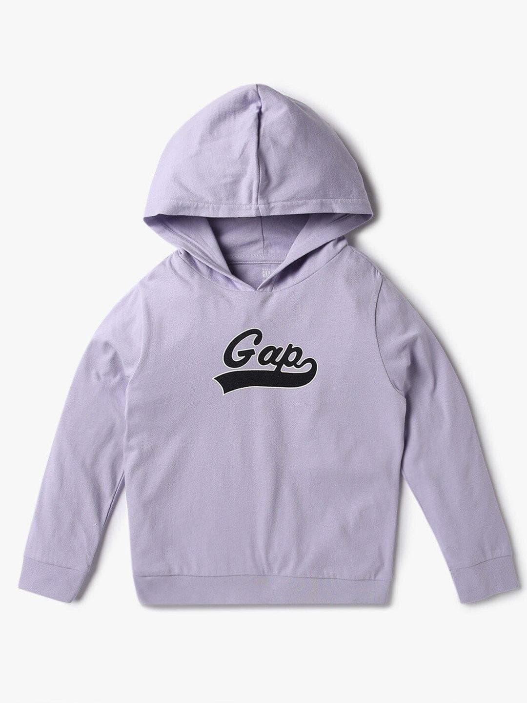 GAP Girls Brand Logo Printed Pure Cotton Hooded Sweatshirt
