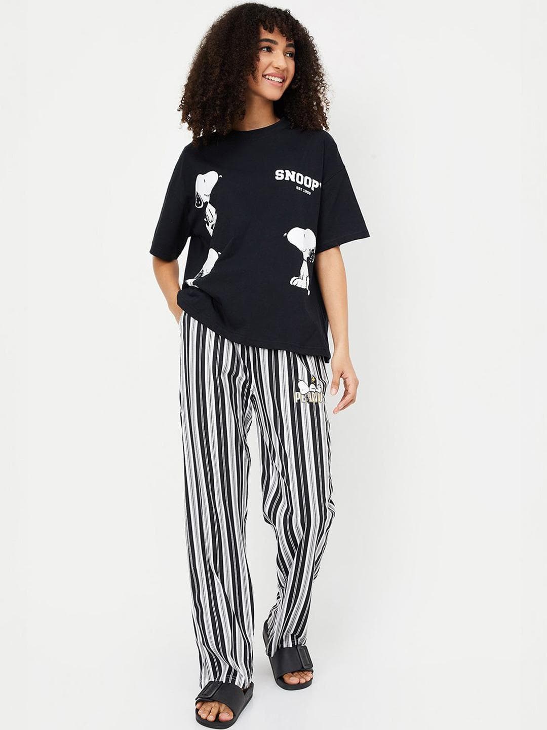 max Women Printed Night suit