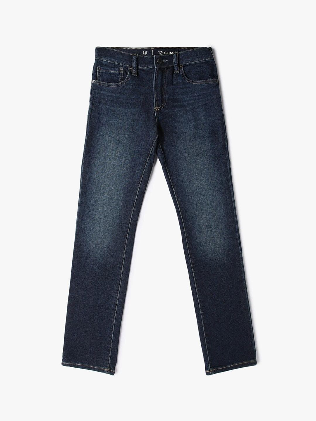 GAP Boys Slim Fit Mid-Rise Light Fade Jeans