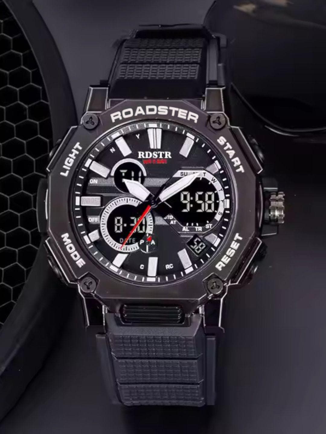 Buy The Roadster Lifestyle Co Men Analogue & Digital Watches RDSTR 8047 BLACK - - Accessories for Men