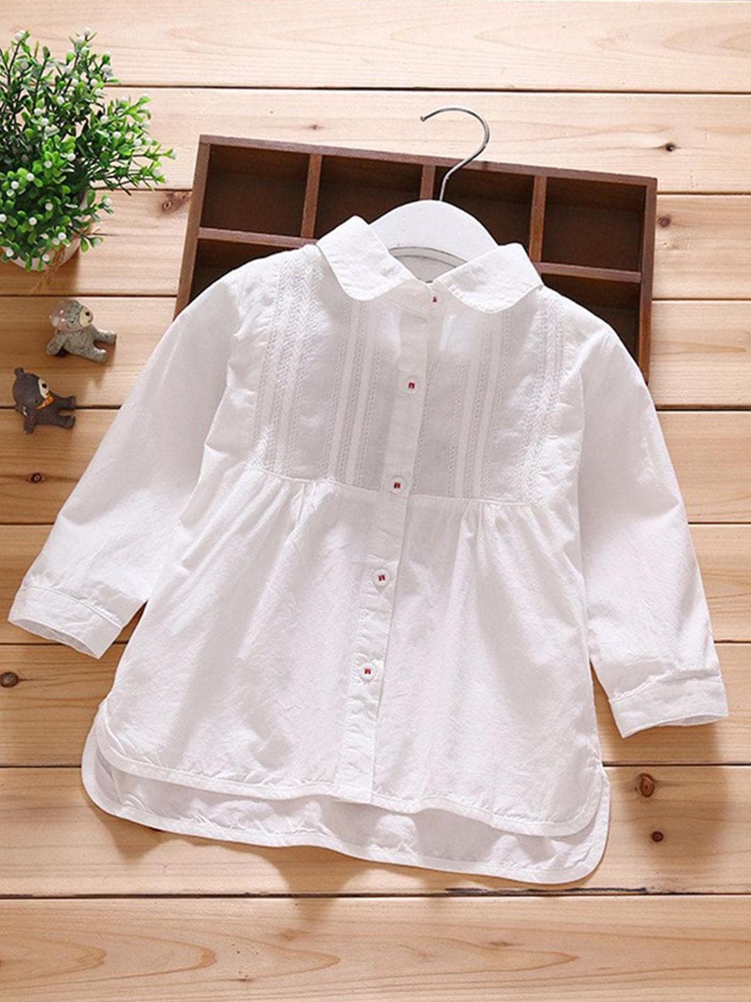 INCLUD Girls Slim Collar Relaxed Fit Shirt