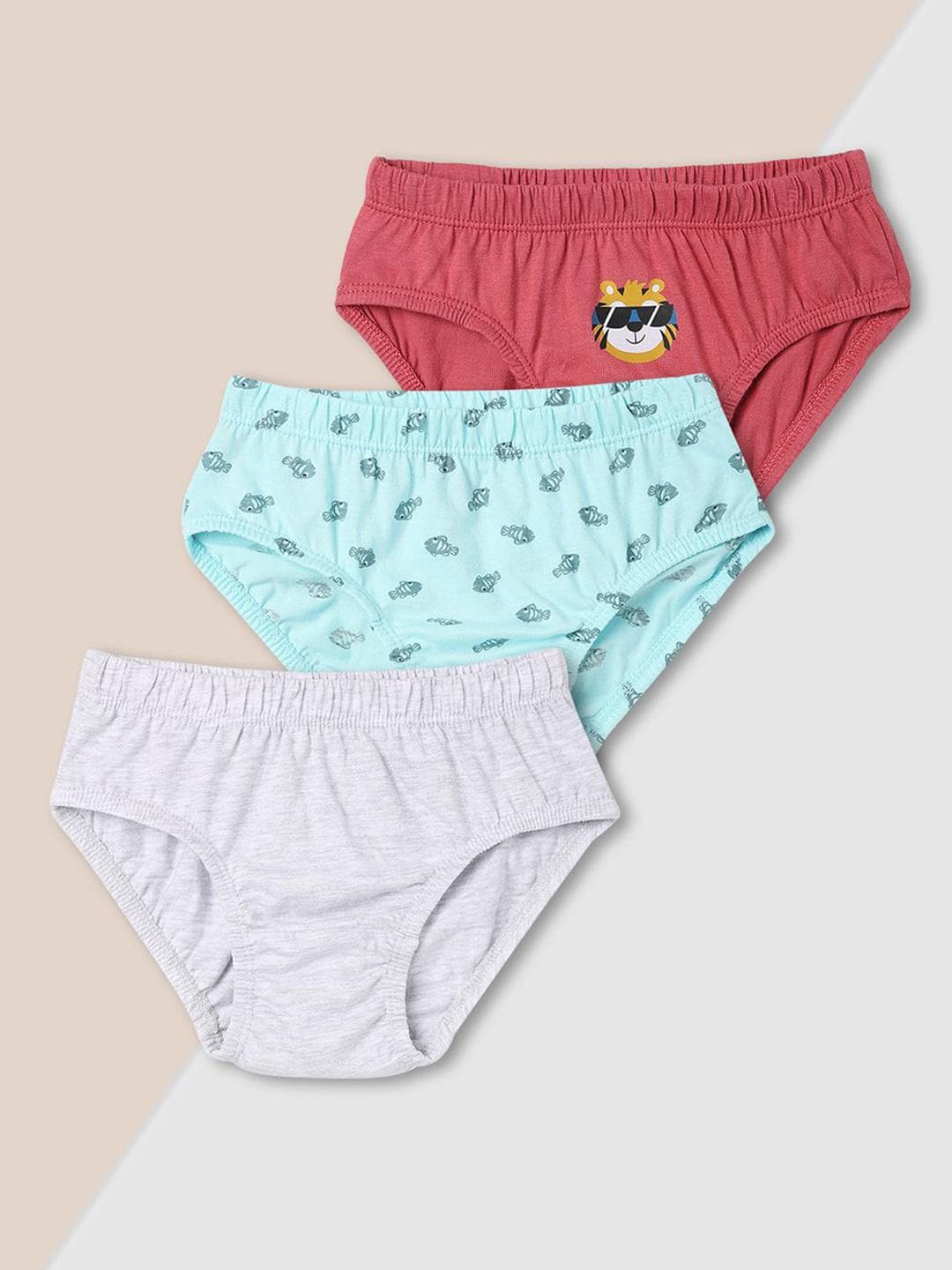 max Boys Pack Of 3 Printed Basic Briefs - 1000014978946